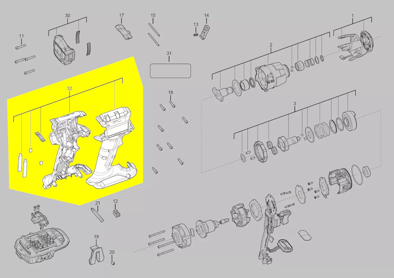 Boitier coque réf. 4931472883 AEG